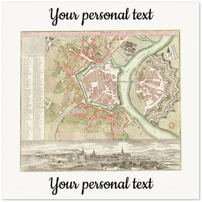 Personalisierte historische deutsche Stadtansichten