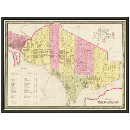 Historical city map  Test product horizontal 3 sizes