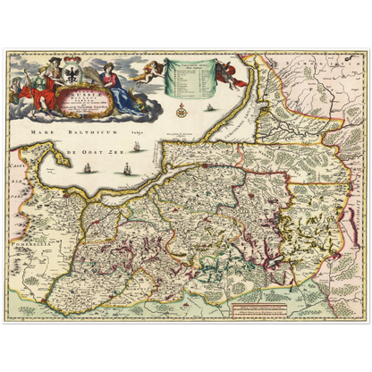 Historical city map  Test product horizontal 3 sizes