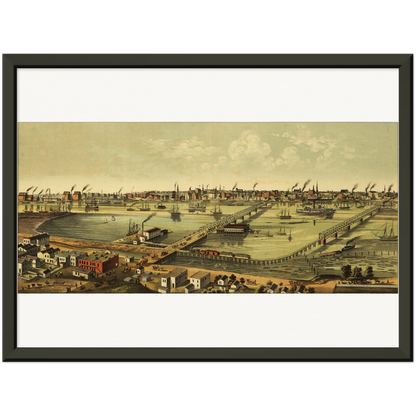 Historical city map  Test product horizontal 3 sizes