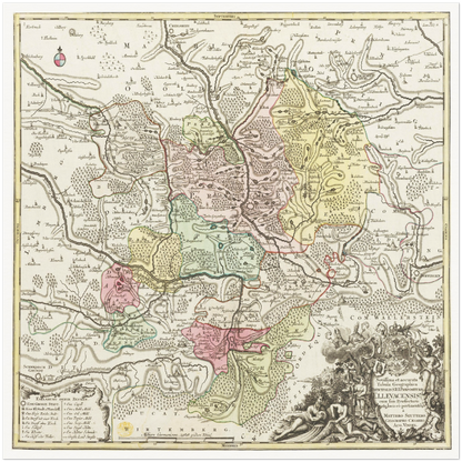 Historical city map  Test product horizontal 3 sizes