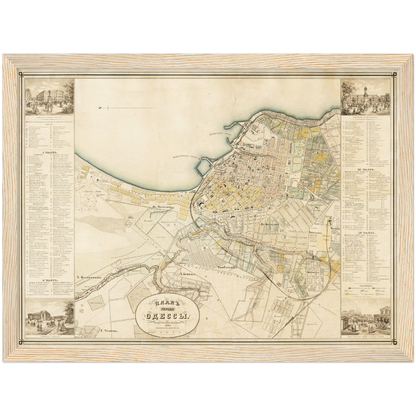 Historischer Stadtplan Odessa um 1864