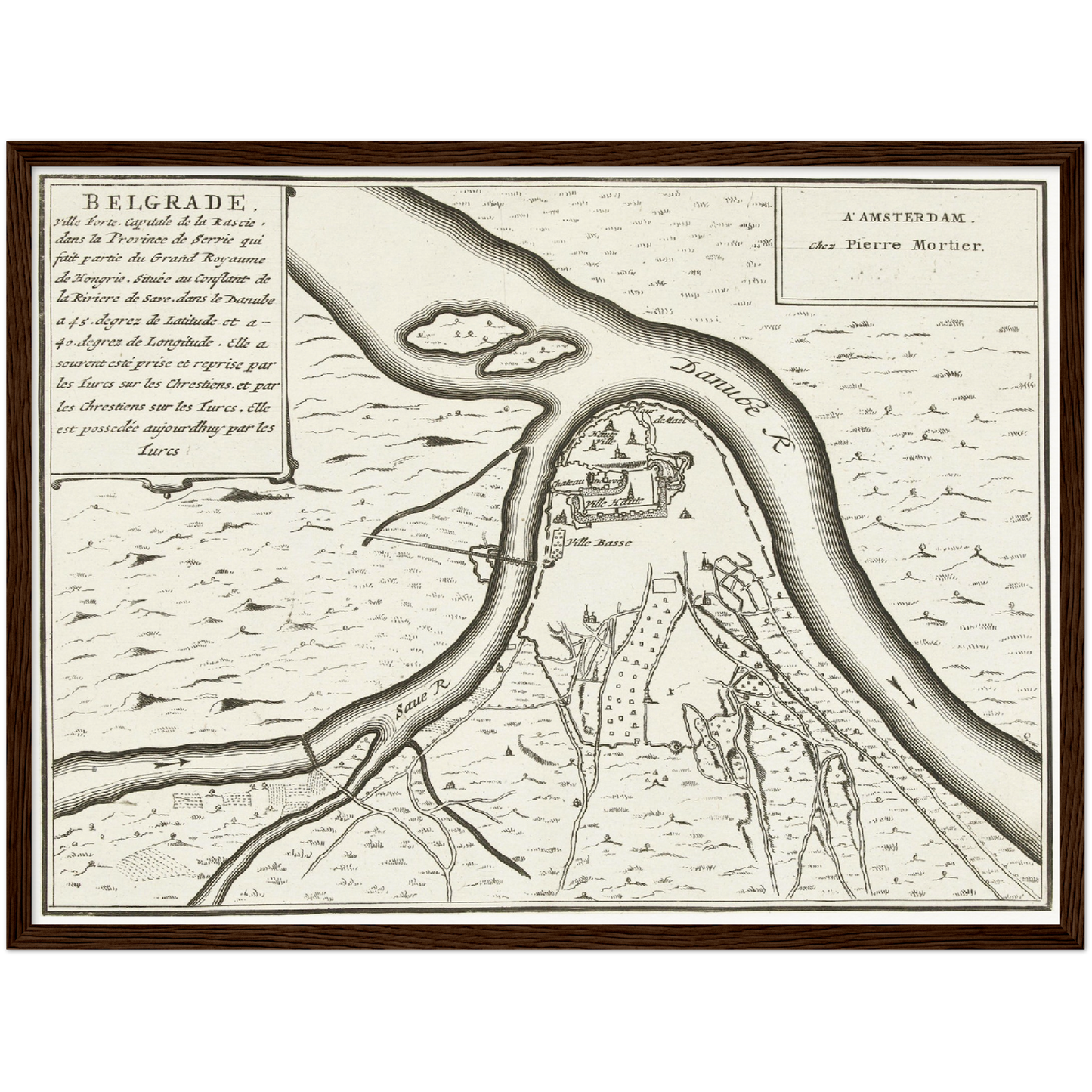 Historical city map  Test product horizontal 3 sizes