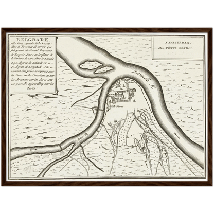 Historical city map  Test product horizontal 3 sizes