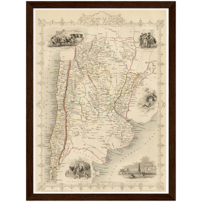 Argentinien & Chile um 1850
