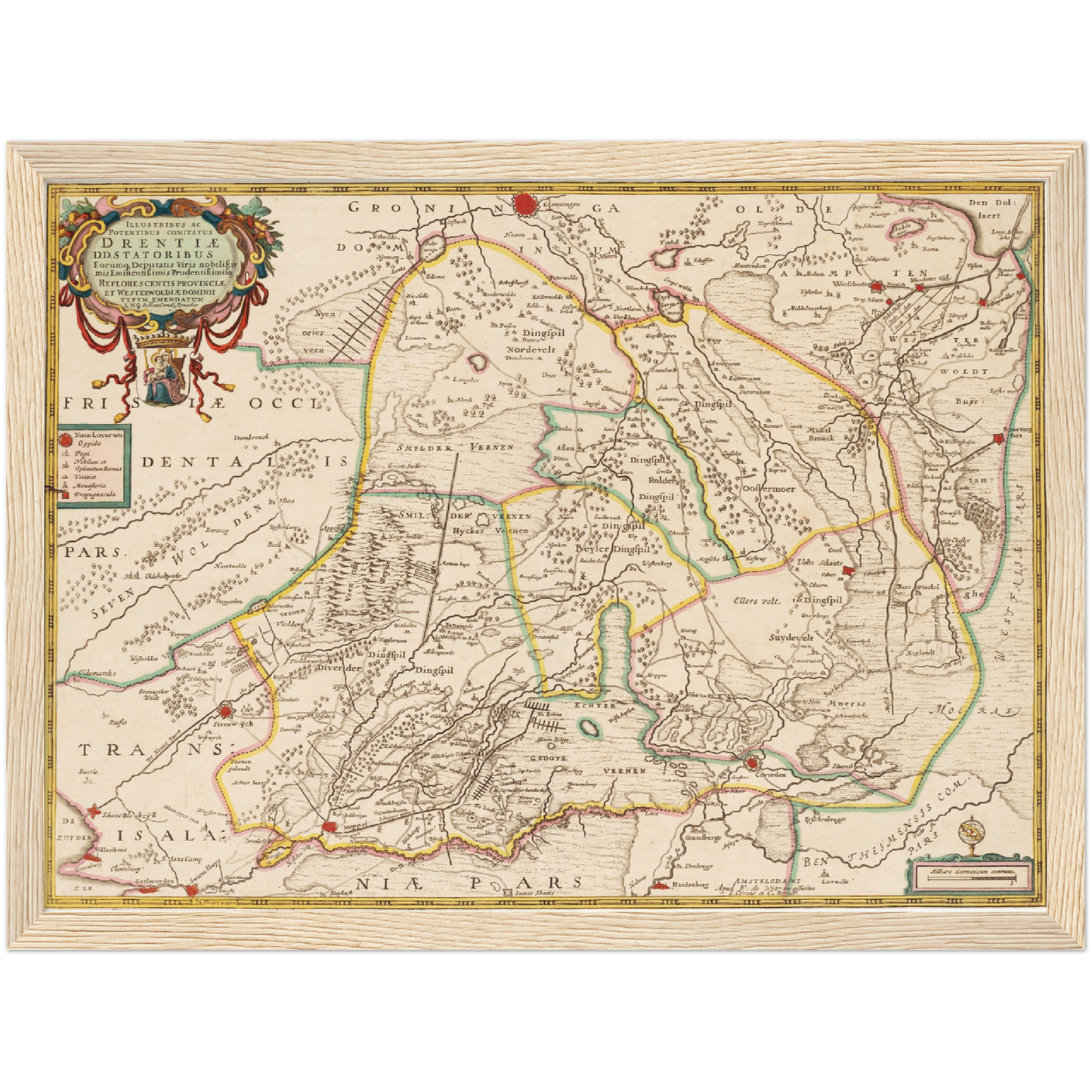 Historical city map  Test product horizontal 3 sizes