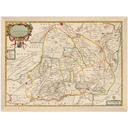 Historical city map  Test product horizontal 3 sizes