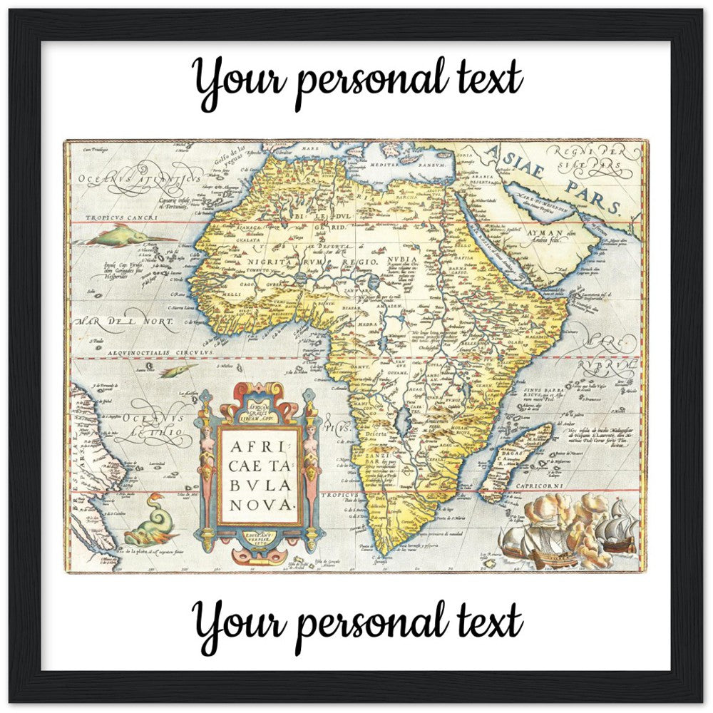 Personalisierte historische Herkunftskarte