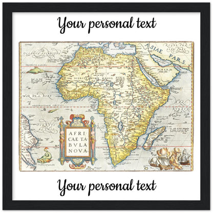 Personalisierte historische Herkunftskarte