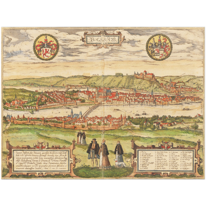 Historical city map  Test product horizontal 3 sizes