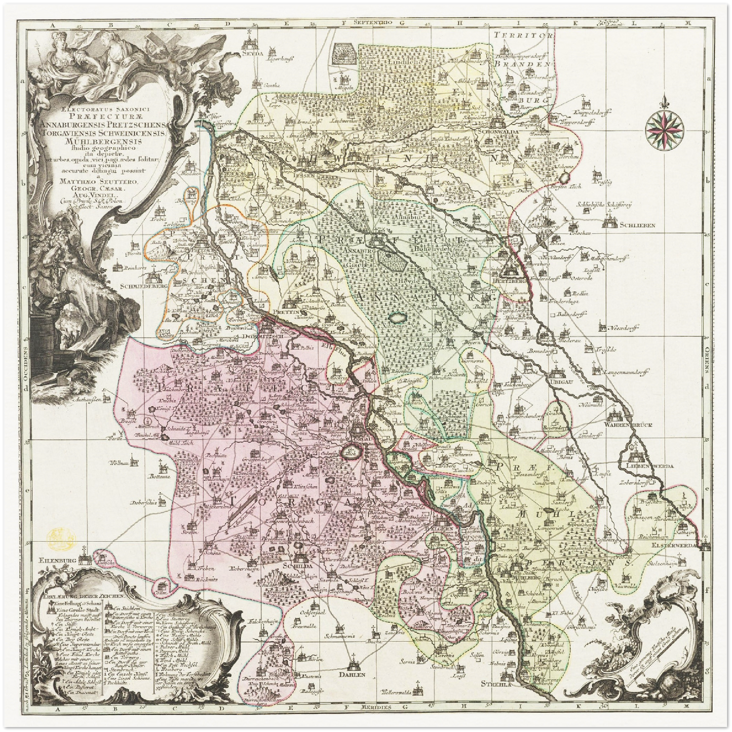 Historical city map  Test product horizontal 3 sizes