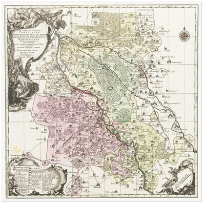 Historical city map  Test product horizontal 3 sizes