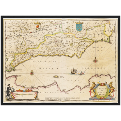 Historical city map  Test product horizontal 3 sizes