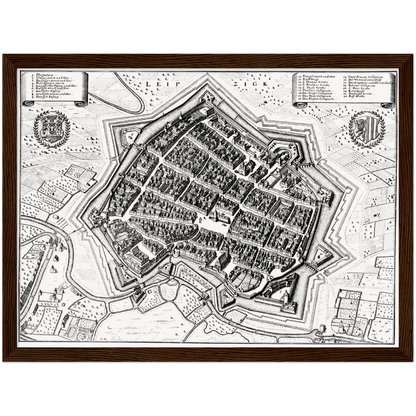 Historical city map  Test product horizontal 3 sizes