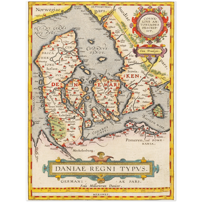 Historical city map  Test product horizontal 3 sizes