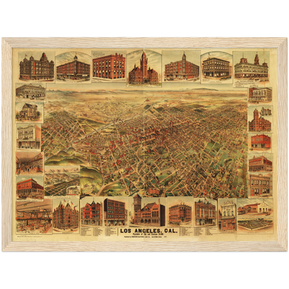 Historical city map  Test product horizontal 3 sizes