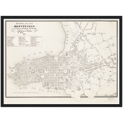 Historical city map  Test product horizontal 3 sizes