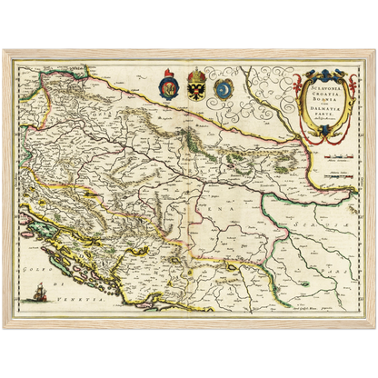 Historical city map  Test product horizontal 3 sizes