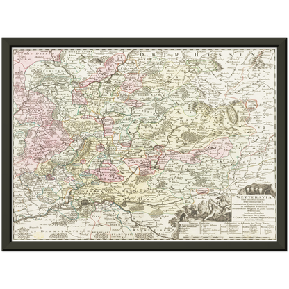 Historical city map  Test product horizontal 3 sizes