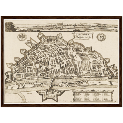 Historical city map  Test product horizontal 3 sizes
