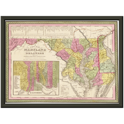 Historical city map  Test product horizontal 3 sizes
