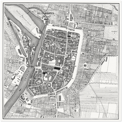 Historischer Stadtplan Heilbronn um 1834