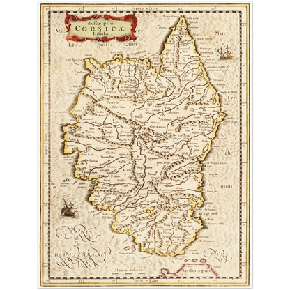 Historical city map  Test product horizontal 3 sizes