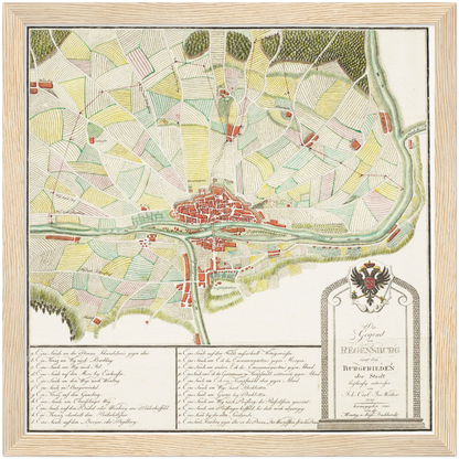 Historical city map  Test product horizontal 3 sizes