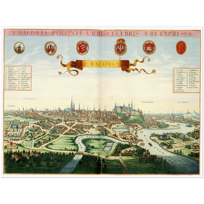 Historical city map  Test product horizontal 3 sizes