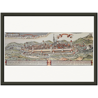 Historical city map  Test product horizontal 3 sizes