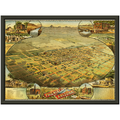 Historical city map  Test product horizontal 3 sizes