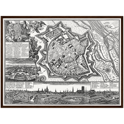 Historical city map  Test product horizontal 3 sizes