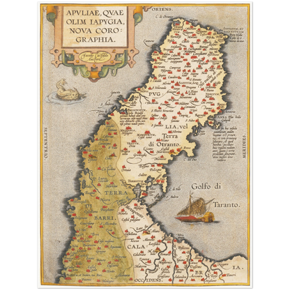 Historical city map  Test product horizontal 3 sizes