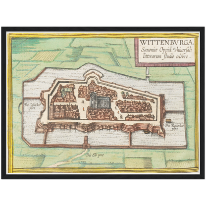 Historical city map  Test product horizontal 3 sizes
