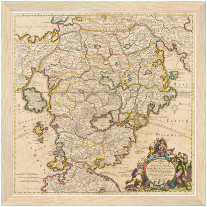 Historical city map  Test product horizontal 3 sizes