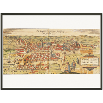 Historical city map  Test product horizontal 3 sizes