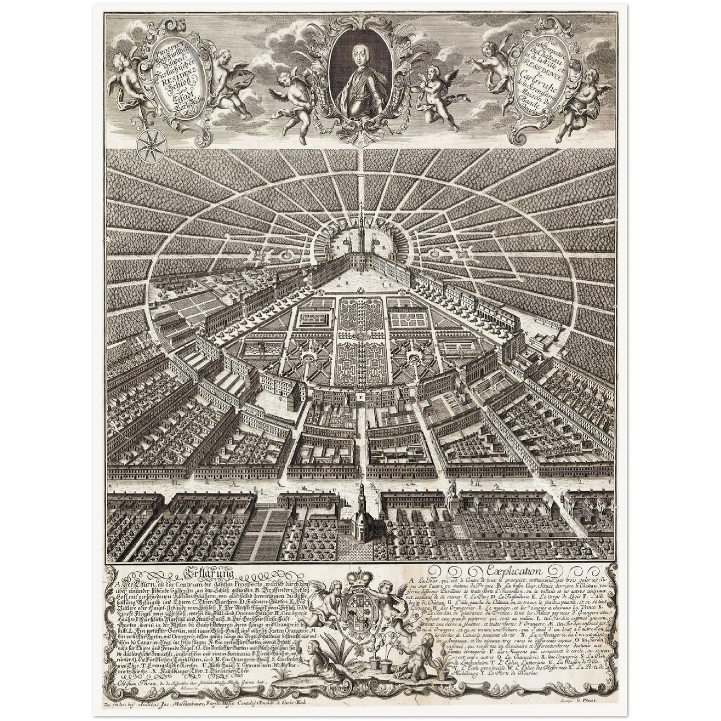 Historical city map  Test product horizontal 3 sizes