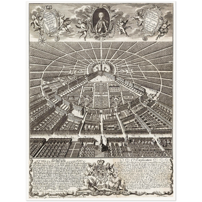 Historical city map  Test product horizontal 3 sizes