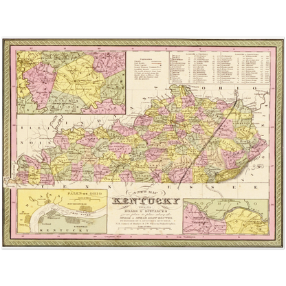 Historical city map  Test product horizontal 3 sizes