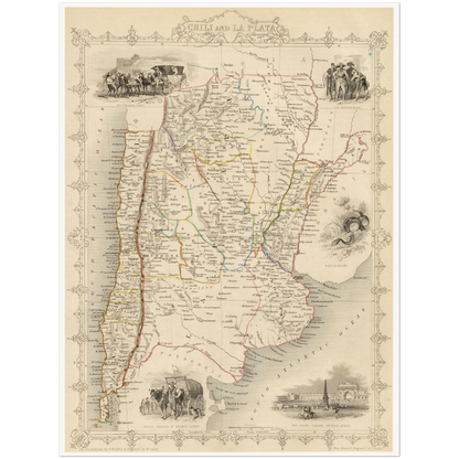 Argentinien & Chile um 1850