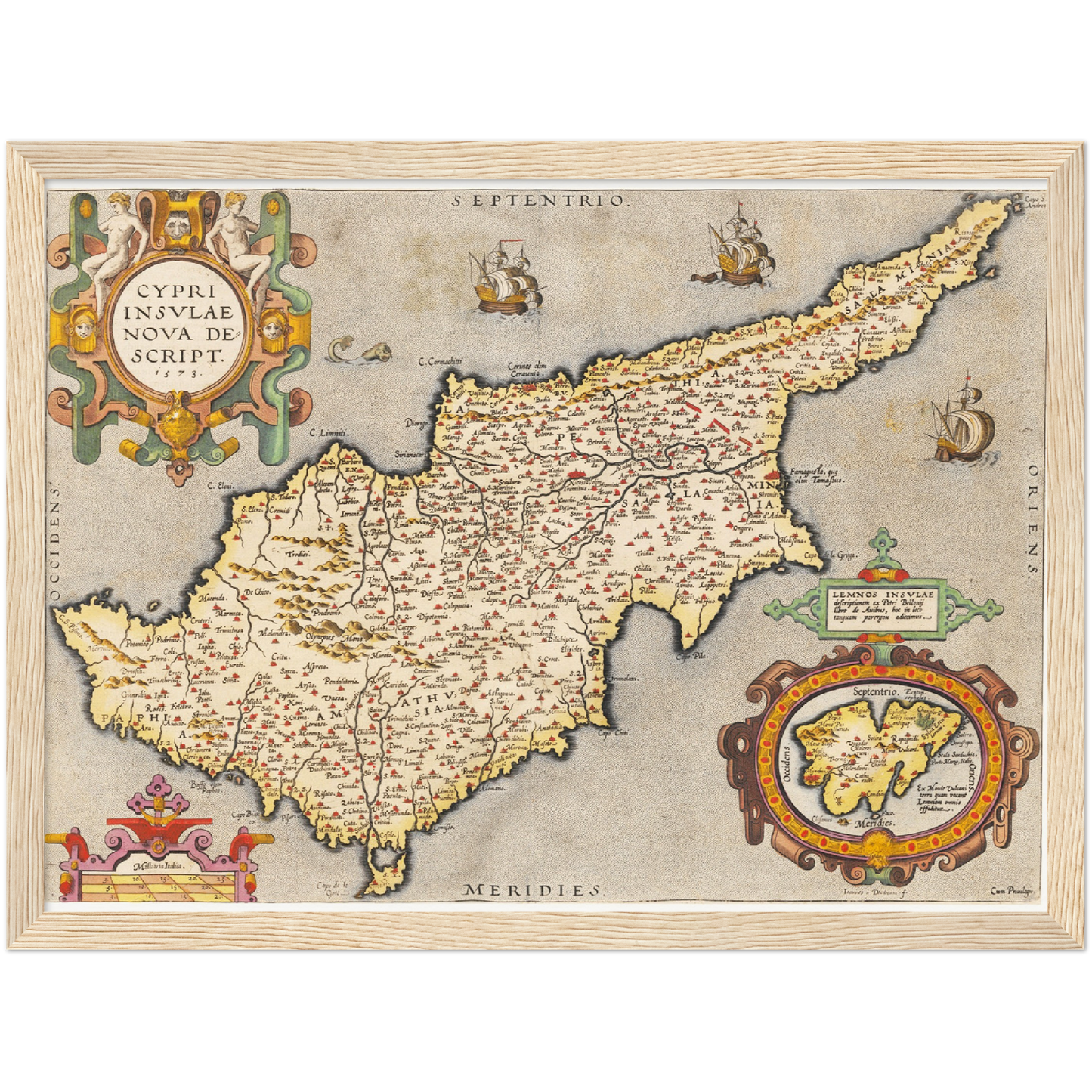 Historical city map  Test product horizontal 3 sizes