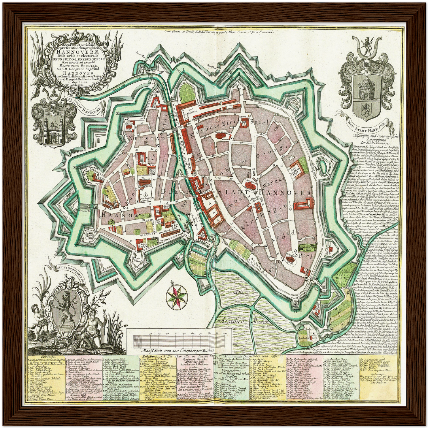 Historical city map  Test product horizontal 3 sizes