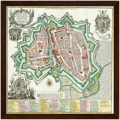 Historical city map  Test product horizontal 3 sizes