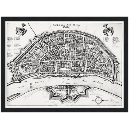Historical city map  Test product horizontal 3 sizes