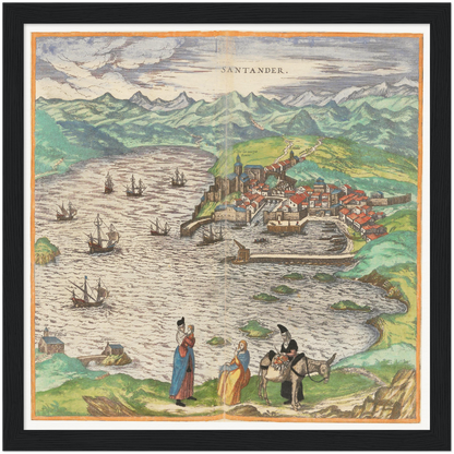 Historical city map  Test product horizontal 3 sizes