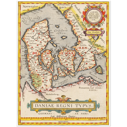 Historical city map  Test product horizontal 3 sizes