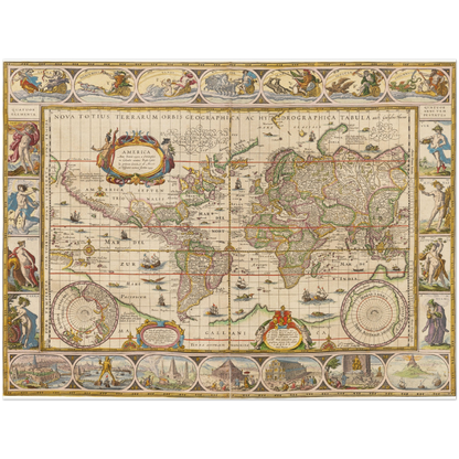 Historical city map  Test product horizontal 3 sizes