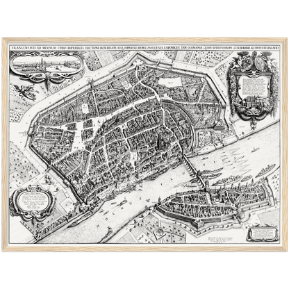 Historical city map  Test product horizontal 3 sizes