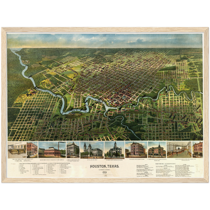 Historical city map  Test product horizontal 3 sizes