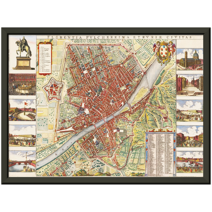 Historical city map  Test product horizontal 3 sizes